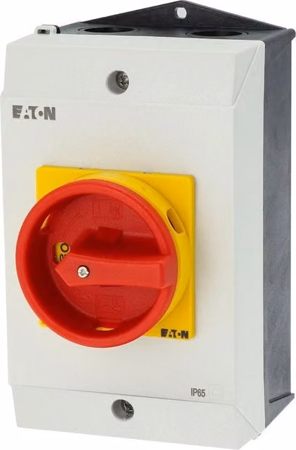 Interruttore a nastro Eaton 25 A 690 V 1 x 90° Giallo e Rosso IP65