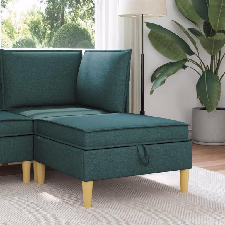 Divano con contenitore in tessuto vidaXL con struttura in legno e design minimalista per il tuo soggiorno