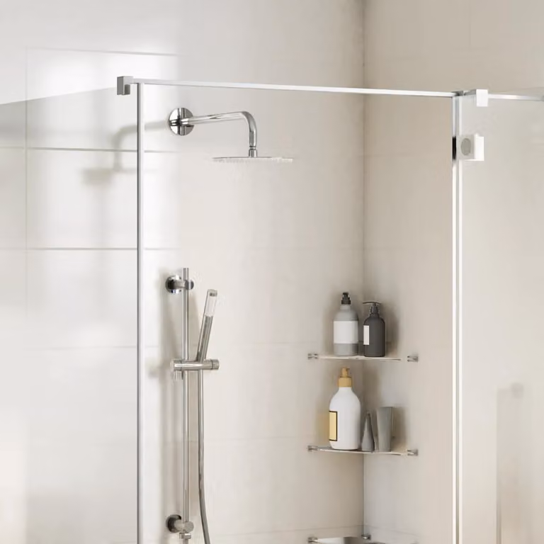 vidaXL Testa Doccia a Pioggia Rotonda in Acciaio Inox Cromato, Diametro: 25 cm