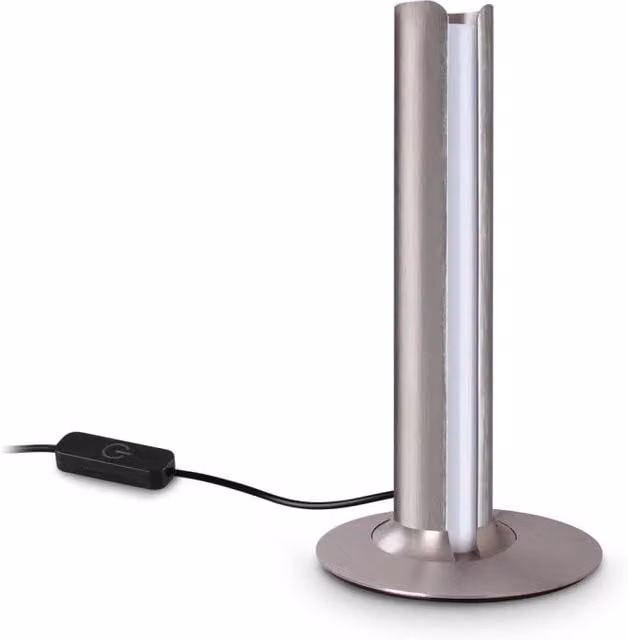 Lampada da tavolo LED DORICA Ideal Lux colore bronzo, luce bianca calda, dimmabile