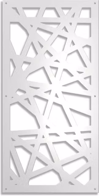Pannello traforato in PVC Signorbit DIAGONAL MEDIUM, Colore: bianco, L: 98 cm, P: 10 mm, H: 198 cm