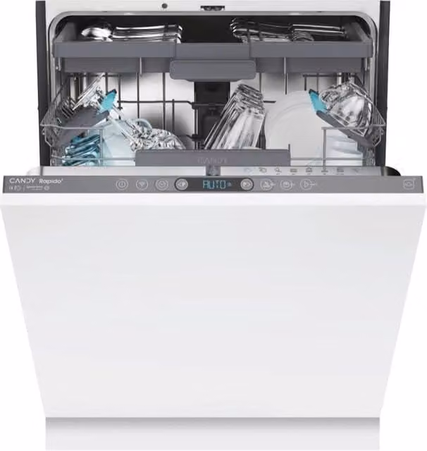 Candy CI 5C6F1A Rapido Lavastoviglie da Incasso 15 Coperti Classe C 46 dB con Wi-Fi e Motore Inverter colore Antracite L: 59,7 cm, P: 55,5 cm, H: 81,8 cm