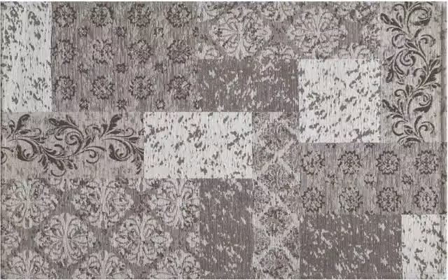 Tappeto Velour Antiscivolo Suardi Disegno Saturno Argento per Camera e Salotto L: 280 cm, P: 200 cm