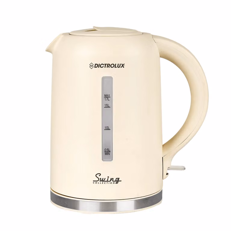 Bollitore Elettrico Dictrolux Swing Collection YG-608 Beige, 1,7 l, 2200 W