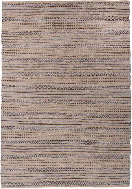 Tappeto Sienna 700 KENDRA HOME in Juta e Cotone Grigio e Beige L: 160 cm, P: 230 cm
