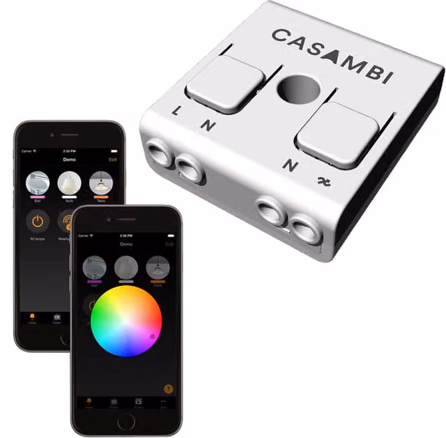 Dimmer Casambi CBU TED controller luci LED sezione fase con modulo Bluetooth 230V bianco