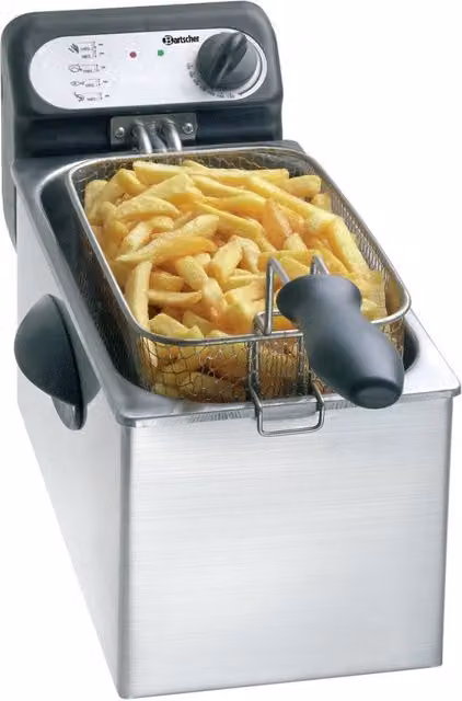 Friggitrice PETIT Bartscher argento e nera con capacità 2000 g