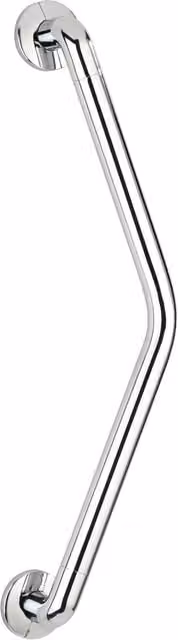 Maniglione di sostegno Wenko angolato a 135 gradi in alluminio cromato argento L/P: 37 x 37 cm