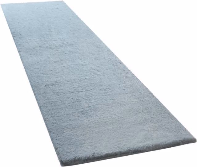 Tappeto in pelliccia sintetica Fluffy turchese L: 300 cm, P: 80 cm