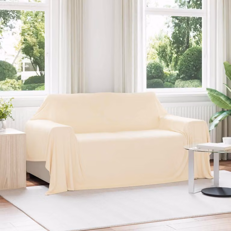 Coperta in pile morbida vidaXL beige L: 280 cm, P: 210 cm