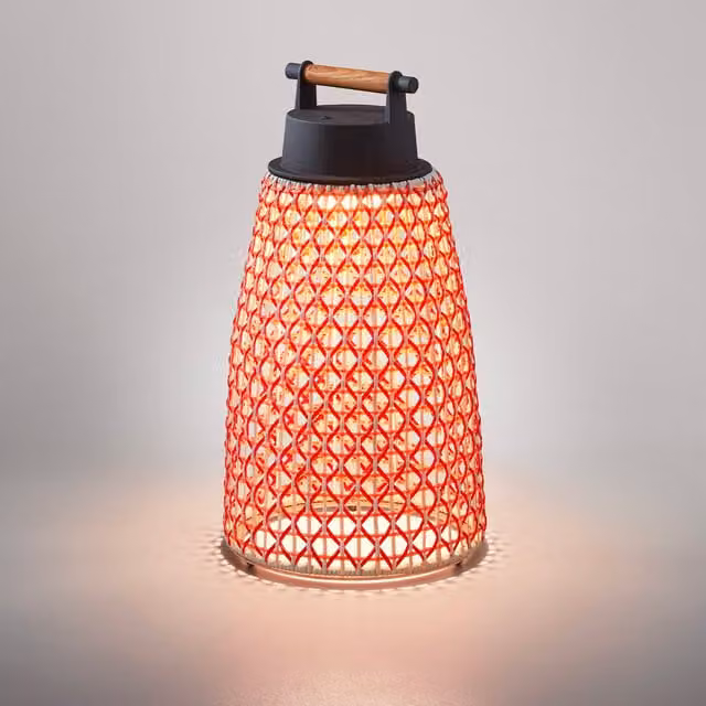 Bover Nans Lampada da tavolo ricaricabile LED rossa