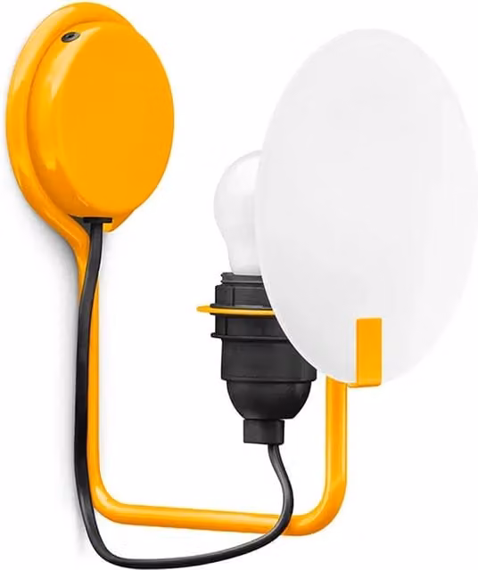 Applique Stilnovo Bugia Gialla con LED e luce bianca calda