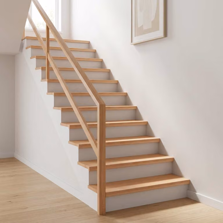 Set di 20 tappeti per scale vidaXL, colore naturale beige e marrone, L: 110 cm, P: 30 cm, H: 2 cm