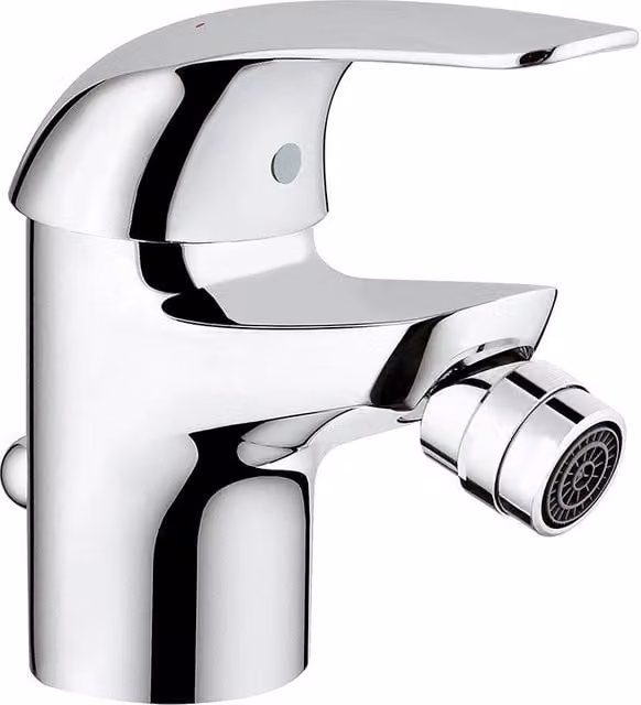 Rubinetto bidet monocomando Grohe serie Swift o Start Eco con scarico pop-up in finitura cromata argento