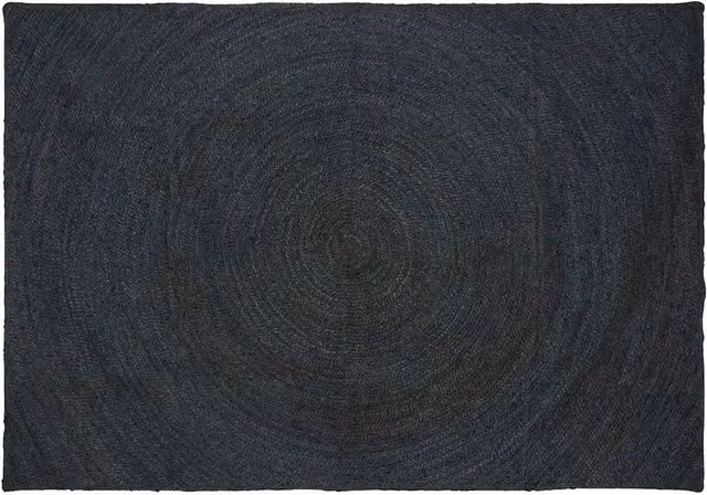 Tappeto rettangolare in juta vidaXL moderno lavabile grigio antracite L 160 cm x P 230 cm