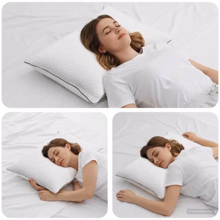 Cuscino Shread vidaXL Bianco in Schiuma Memory con Rivestimento Lavabile L: 70 cm, P: 50 cm, H: 18 cm