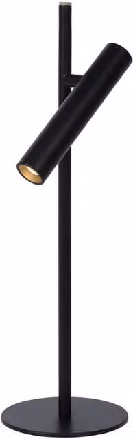 Lampada da scrivania LED Lucide Philon nera in metallo con luce calda 3000K