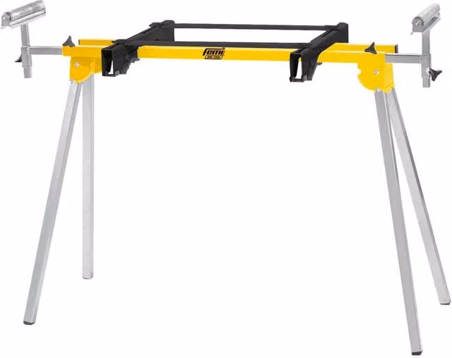 Banco pieghevole Smarty FEMI in acciaio giallo per seghe e troncatrici L/P/H: 125 x 100 x 83,5 cm