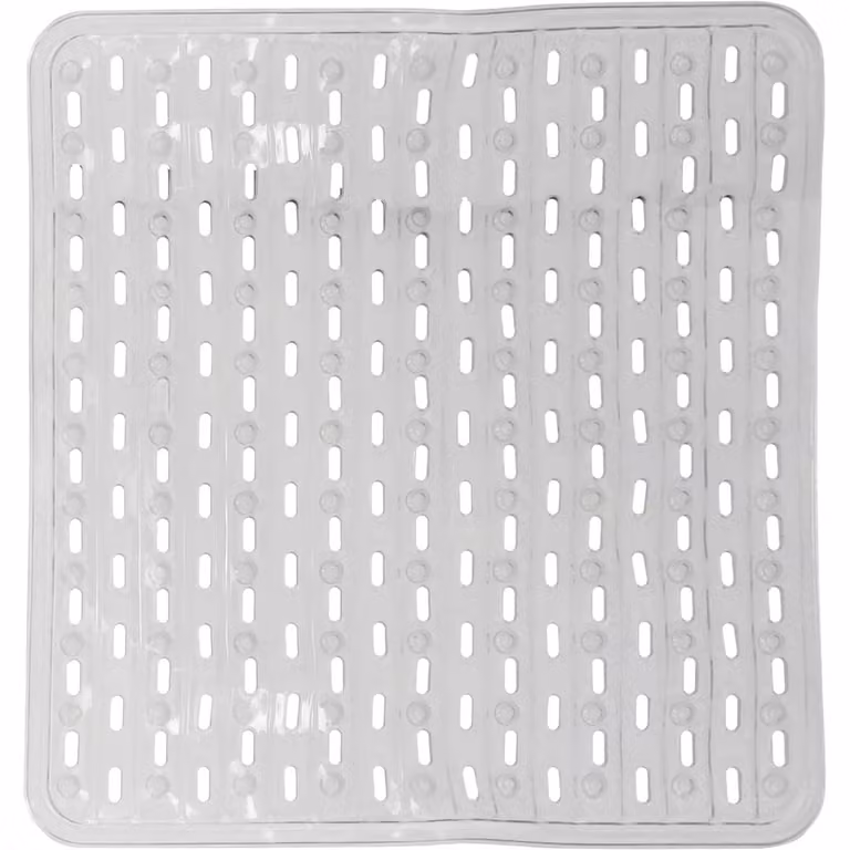 Tappeto antiscivolo per doccia VESTIAMO CASA con ventose, trasparente, 54 x 54 cm