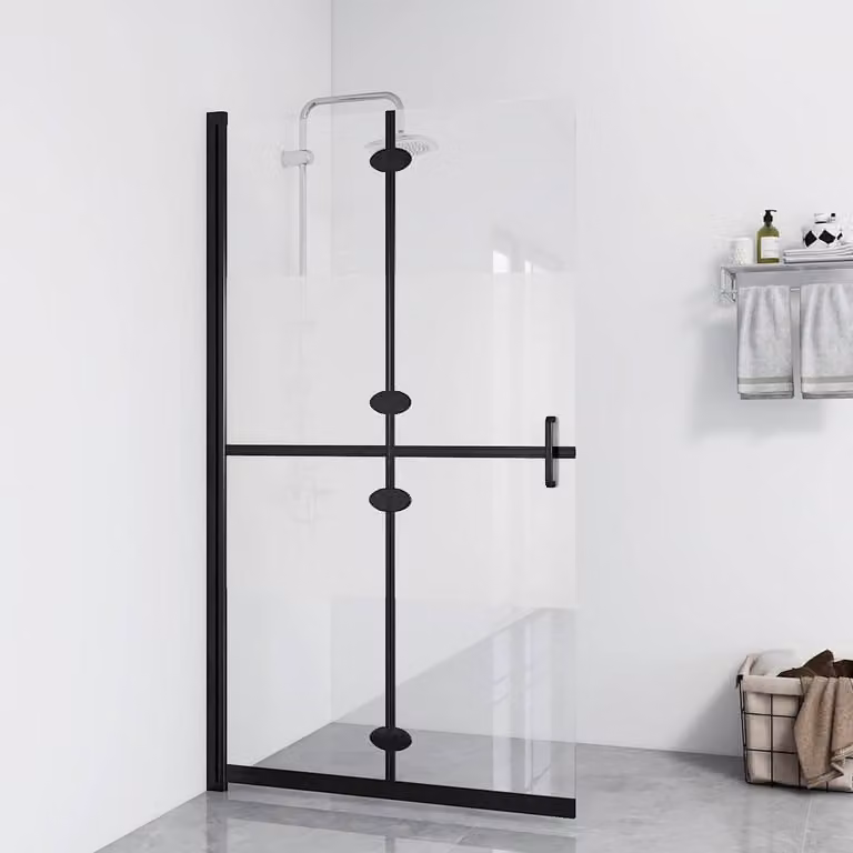 Parete per Doccia Walk-in Pieghevole vidaXL in Vetro ESG Opaco L: 120 cm, H: 190 cm