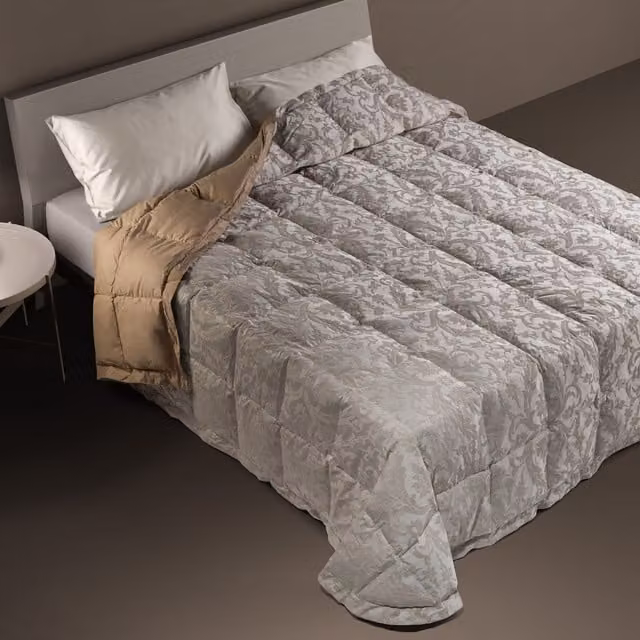 Trapunta in piuma e cotone DaunenStep Classica 10017B multicolore traspirante e termoregolatrice per adulti