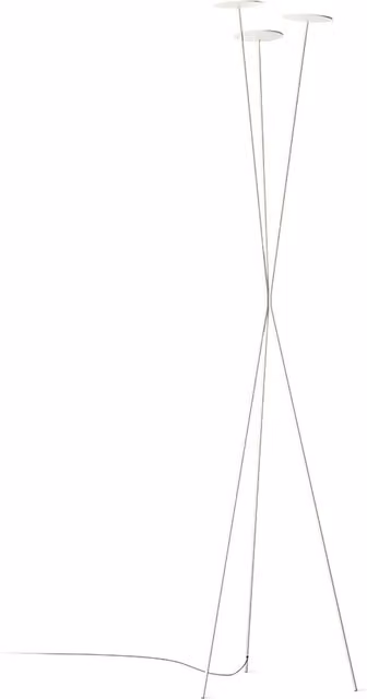 Piantana LED Vibia Skan bianca con luce calda per interni