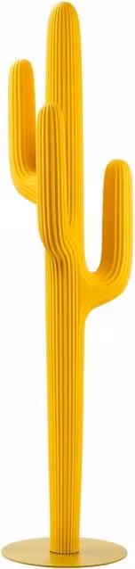 Appendiabiti a forma di cactus Saguaro Qeeboo in polietilene giallo opaco
