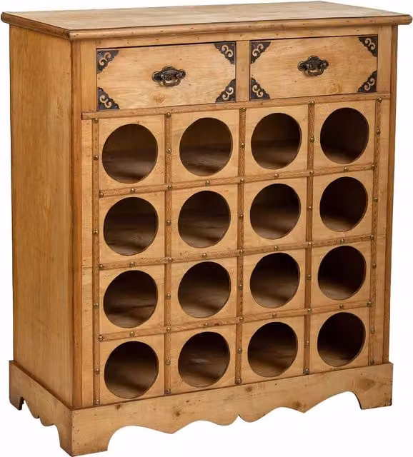 Mobile portabottiglie vino in legno marrone WANDERLUST DECO L: 63 cm, P: 31 cm, H: 69,5 cm
