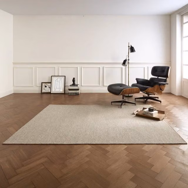 Tappeto Lasapa Beige in Lana e Poliestere L: 230 cm, P: 160 cm