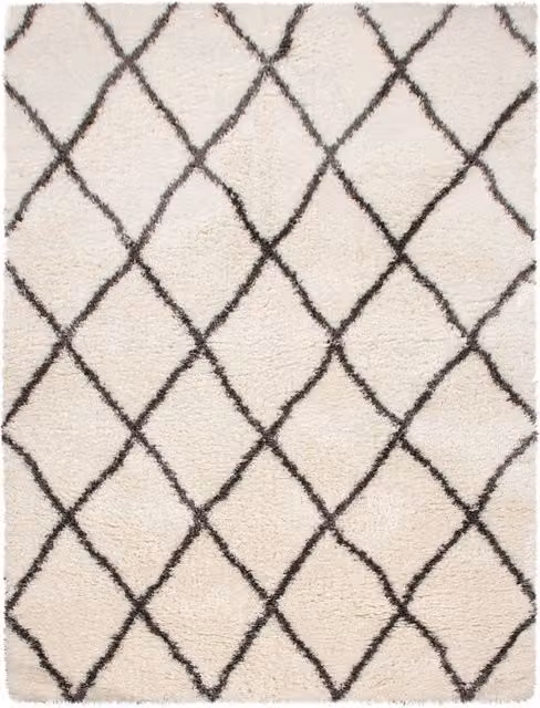 Tappeto a pelo alto Mahara beige geometrico moderno L: 150 cm, P: 80 cm