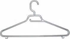 Set di 3 grucce in plastica e metallo con graffa portacintura Tontarelli Grigio L 43 cm x P 24 cm