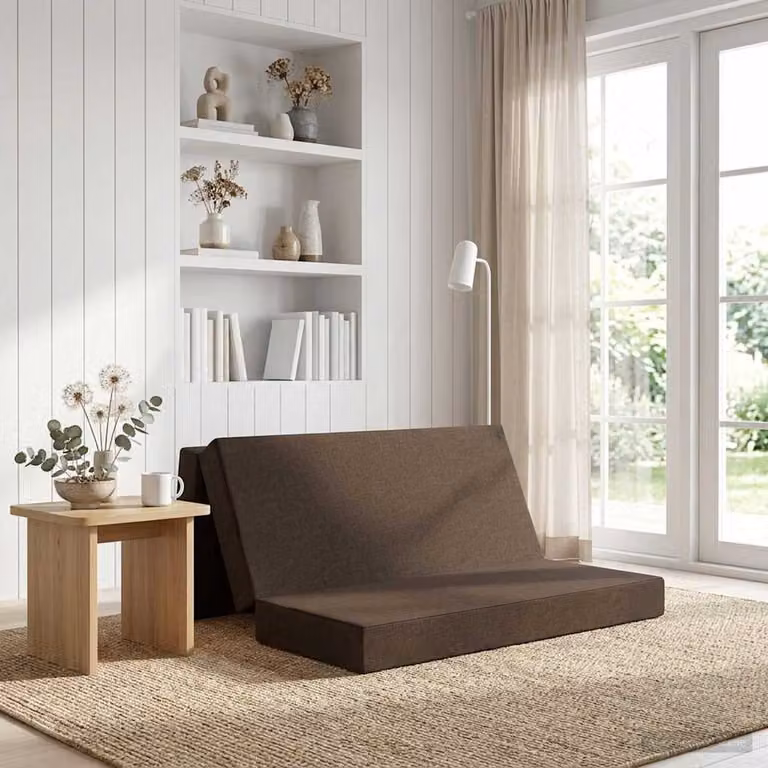 vidaXL Divano Letto Pieghevole Moderno in Tessuto con Imbottitura in Schiuma L: 200 cm, P: 67 cm, H: 45 cm