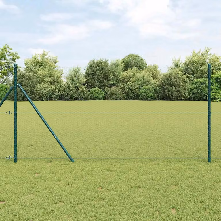 Palo della recinzione rotondo vidaXL in acciaio e PVC Grigio 120 cm