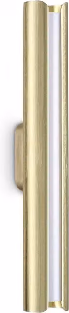 Applique Ideal Lux Dorica in metallo oro/ottone con luce LED bianco caldo per soggiorno e camera da letto
