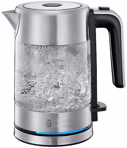 Bollitore Russell Hobbs 24191-70 in acciaio inossidabile e vetro, colore argento