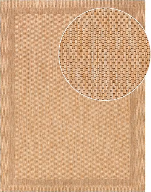 Tappeto Romana beige per interni ed esterni in fibre sintetiche L: 250 cm, P: 80 cm
