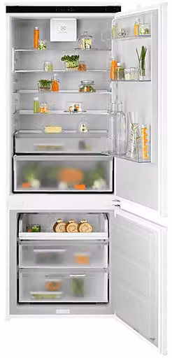 Frigorifero da incasso Electrolux ENA7TE75S Total No Frost, Classe E, Capacità netta 375 l, Bianco, L 69,6 cm x A 188,4 cm x P 54,9 cm