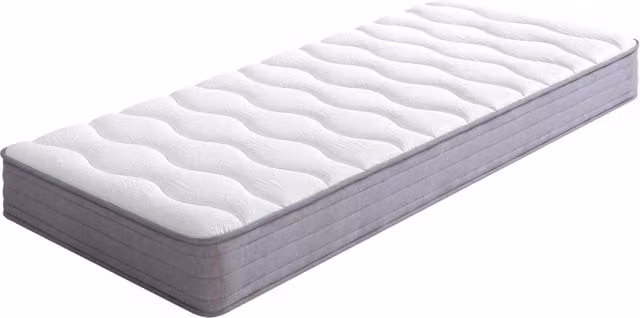 Materasso a molle insacchettate CIPACHO bianco con rivestimento rimovibile L: 90 cm, P: 200 cm