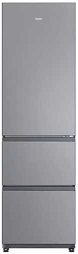 Frigorifero Combinato Haier Dynamic No Frost Silver, Capacità netta 303 l, Classe E, L 54,5 cm x P 62,2 cm x H 185 cm