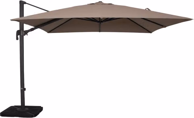 Ombrellone da giardino COSMA mod. Nettuno con telo in poliestere Tauro e struttura in alluminio nera, antivento, 3x4 m