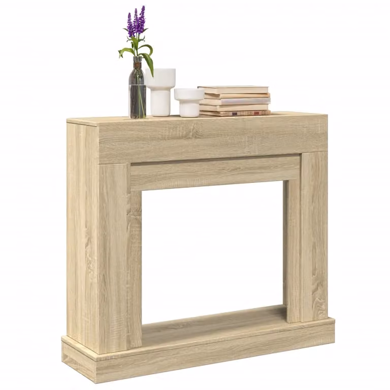 Cornice per Camino vidaXL in Rovere Sonoma, Colore Marrone/Beige, L 100 cm x P 30 cm x H 87,5 cm