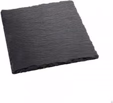 Piatto da portata in ardesia Ilsa colore nero L: 25 cm, P: 25 cm, H: 0,5 cm