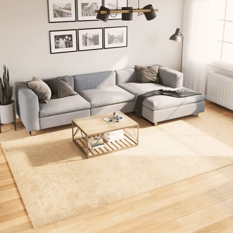 vidaXL Tappeto a Pelo Corto HUARTE Morbido e Lavabile Beige L: 240 cm, P: 340 cm