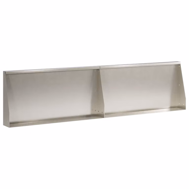 Set di 2 pezzi di aiuole rialzate ornamentali vidaXL in acciaio inox argento L: 80 cm, P: 40 cm, H: 12 cm