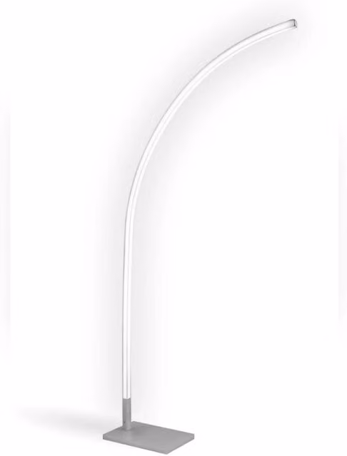 Piantana LED IPERBRIKO bianca con finitura in alluminio e funzione dimmable, L/P/H: 70 x 24 x 192 cm