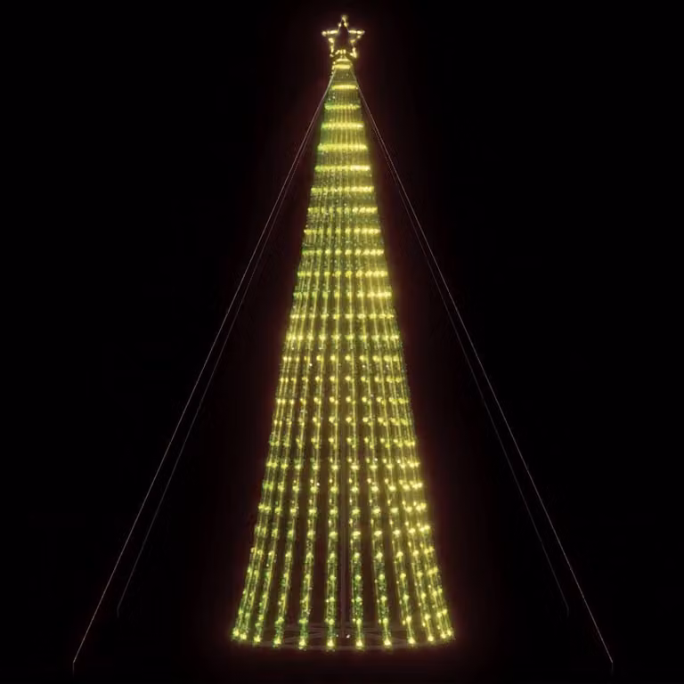 Albero di Natale con 1028 LED vidaXL, colore verde con luci bianco caldo, Altezza: 403 cm