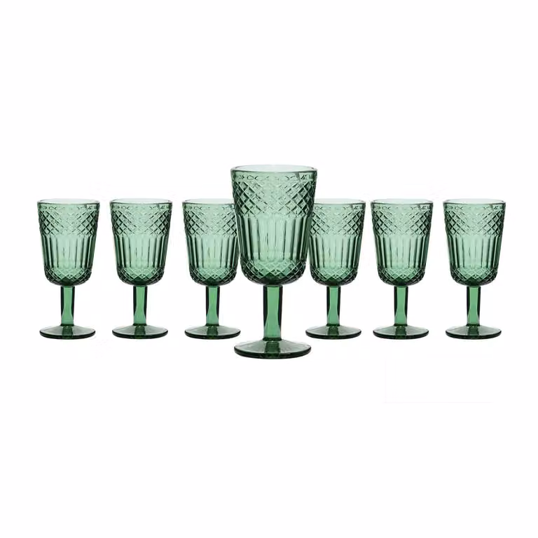 Set di 6 calici da vino Imperial Green Gusto Casa in vetro, colore verde, 300 ml