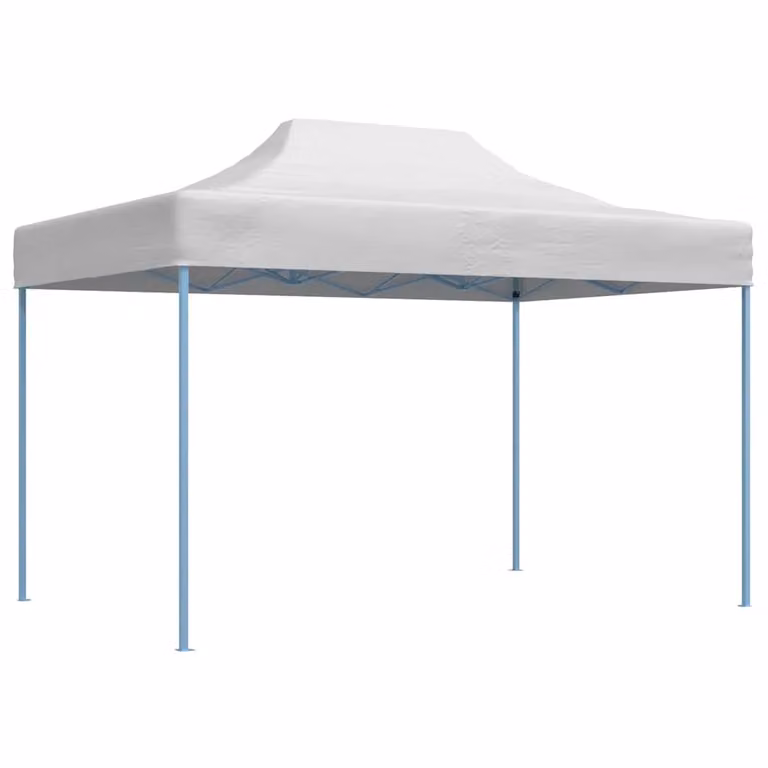 vidaXL Gazebo Professionale Pieghevole in Acciaio e PVC Bianco L: 280 cm, P: 410 cm, H: 315 cm