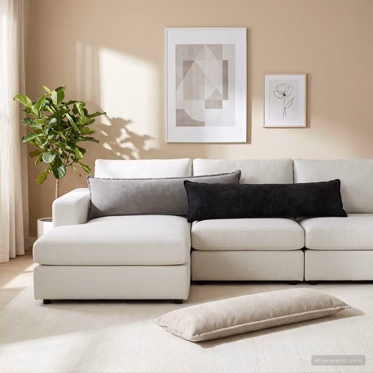 Federa HOUTEN vidaXL in tessuto chenille grigio, L 145 x P 40 cm