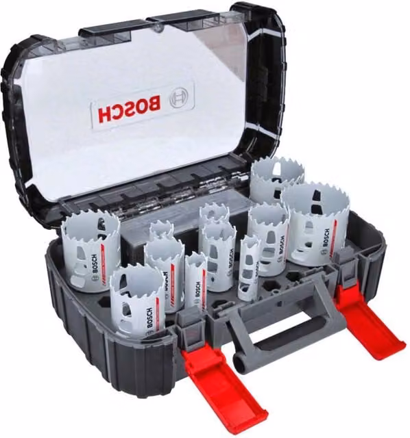 Set di seghe a tazza bimetalliche Bosch Endurance for Heavy Duty, 13 pezzi, multicolore